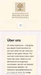 Mobile Screenshot of maerkische-spezialitaeten-brennerei.de